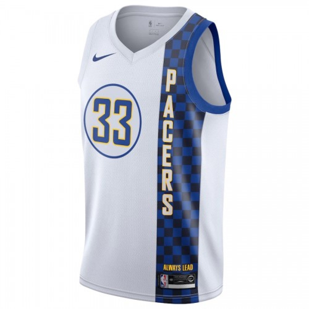 Men's Indiana Pacers Myles Turner #33 White 2019/20 Finished Swingman Jersey - City Edition-Pro Kit Vault | Brand New 26/27 Sports Jerseys
